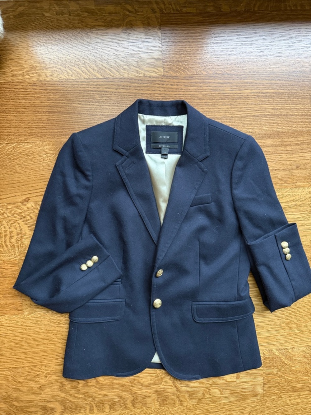 J. Crew Navy Blazer with Gold Buttons